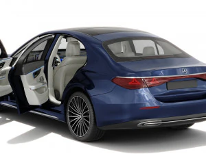 Mercedes-Benz E-class exclusive 2024 with interior 3D Model