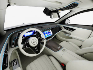 Mercedes-Benz E-class exclusive 2024 with interior 3D Model