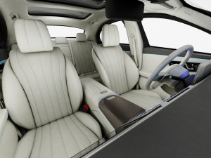 Mercedes-Benz E-class exclusive 2024 with interior 3D 模型