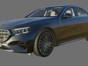 Mercedes-Benz E-class exclusive 2024 with interior 3D Model