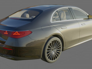 Mercedes-Benz E-class exclusive 2024 with interior 3D 模型