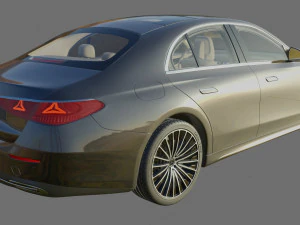 Mercedes-Benz E-class exclusive 2024 with interior 3D Model