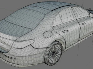 Mercedes-Benz E-class exclusive 2024 with interior 3D Model