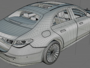 Mercedes-Benz E-class exclusive 2024 with interior 3D 模型