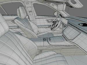 Mercedes-Benz E-class exclusive 2024 with interior 3D Model