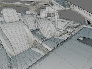 Mercedes-Benz E-class exclusive 2024 with interior 3D 模型
