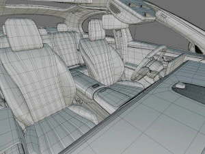 Mercedes-Benz E-class exclusive 2024 with interior 3D Model