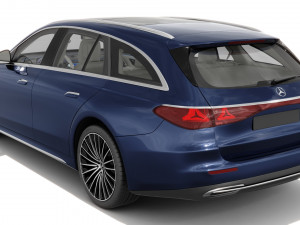 Mercedes-Benz E-class Estate 2024 exclusive line with interior 3D Model