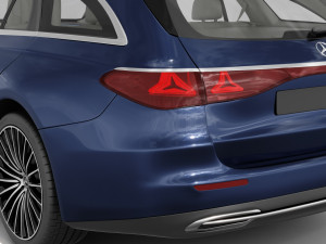Mercedes-Benz E-class Estate 2024 exclusive line with interior 3D Model