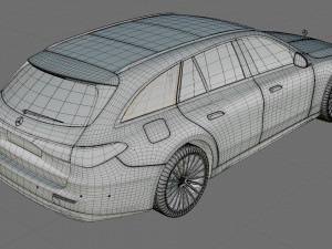 Mercedes-Benz E-class Estate 2024 exclusive line with interior 3D Model