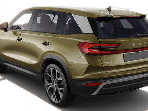Skoda Kodiaq 2024 with interior 3D 模型