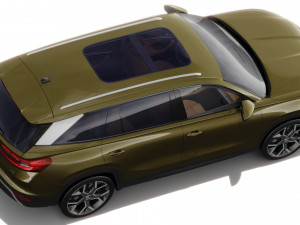 Skoda Kodiaq 2024 with interior 3D 模型