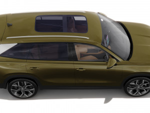 Skoda Kodiaq 2024 with interior 3D 模型