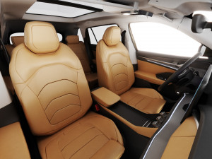 Skoda Kodiaq 2024 with interior 3D 模型