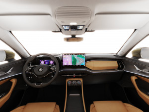 Skoda Kodiaq 2024 with interior 3D 模型