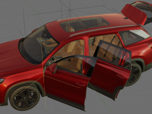 Skoda Kodiaq 2024 with interior 3D 模型