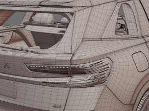Skoda Kodiaq 2024 with interior 3D 模型