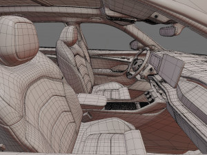Skoda Kodiaq 2024 with interior 3D 模型