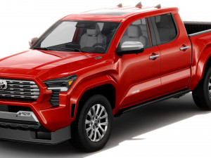 Toyota Tacoma 2024 with interior 3D Model
