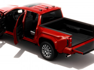 Toyota Tacoma 2024 with interior 3D Model