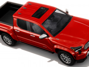 Toyota Tacoma 2024 with interior 3D Model