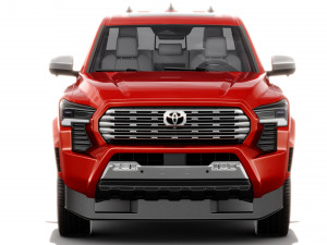 Toyota Tacoma 2024 with interior 3D Model