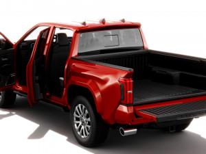 Toyota Tacoma 2024 with interior 3D Model
