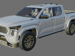 Toyota Tacoma 2024 with interior 3D Model