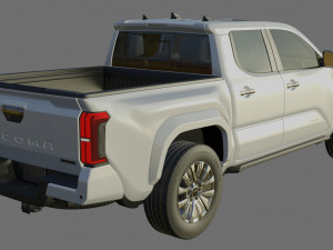 Toyota Tacoma 2024 with interior 3D Model