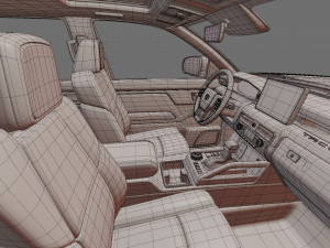 Toyota Tacoma 2024 with interior 3D Model