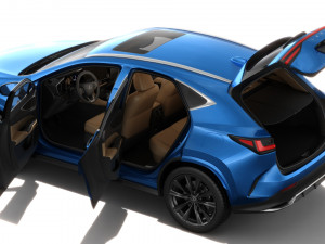 Lexus NX 2023 with interior Modelo 3D
