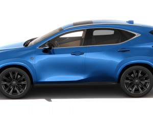 Lexus NX 2023 with interior Modelo 3D