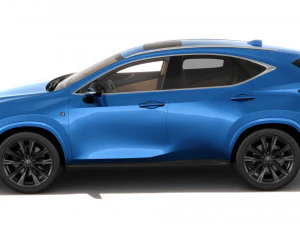 Lexus NX 2023 with interior 3D Model