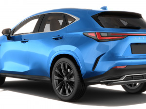 Lexus NX 2023 with interior Modelo 3D
