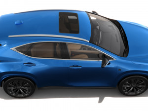 Lexus NX 2023 with interior Modelo 3D