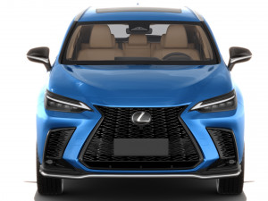 Lexus NX 2023 with interior Modelo 3D