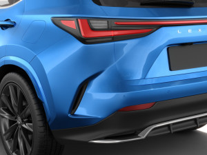 Lexus NX 2023 with interior Modelo 3D