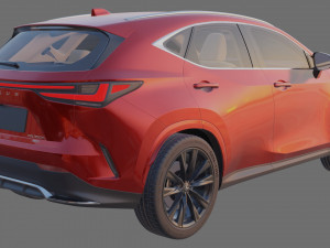Lexus NX 2023 with interior Modelo 3D