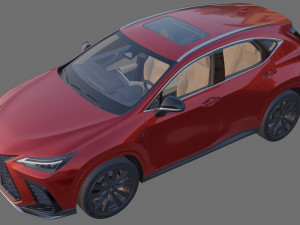 Lexus NX 2023 with interior Modelo 3D