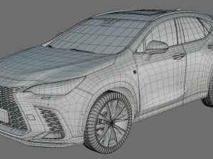 Lexus NX 2023 with interior Modelo 3D