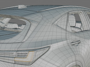 Lexus NX 2023 with interior Modelo 3D
