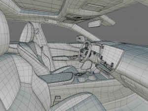 Lexus NX 2023 with interior Modelo 3D