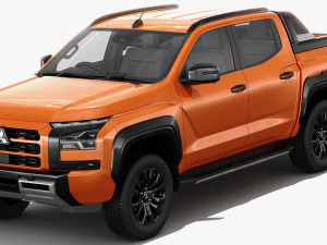Mitsubishi Triton L200 2024 with interior 3D Model