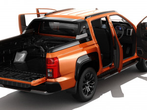 Mitsubishi Triton L200 2024 with interior 3D Model