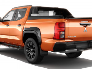 Mitsubishi Triton L200 2024 with interior 3D Model