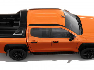 Mitsubishi Triton L200 2024 with interior 3D Model