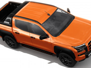 Mitsubishi Triton L200 2024 with interior 3D Model