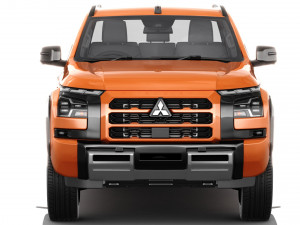 Mitsubishi Triton L200 2024 with interior 3D Model