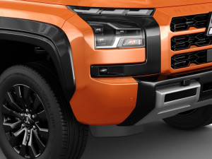 Mitsubishi Triton L200 2024 with interior 3D Model
