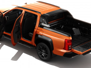 Mitsubishi Triton L200 2024 with interior 3D Model